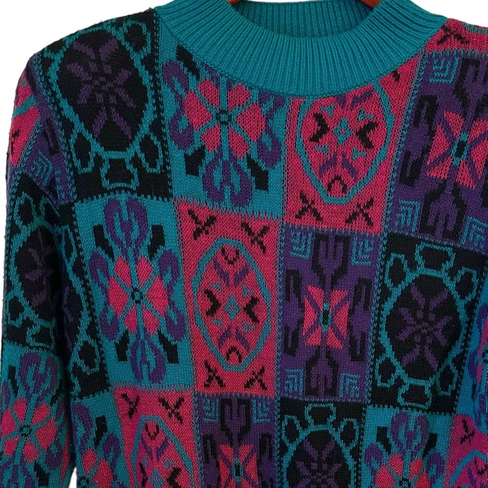 Vintage Alfred Dunner Geometric Sweater S